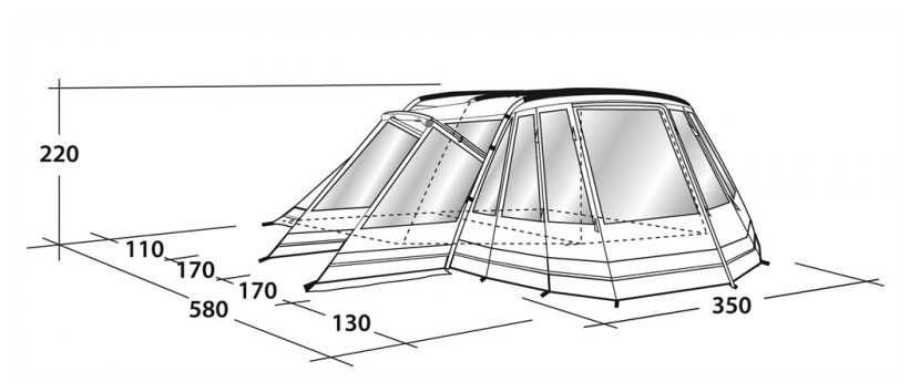 Outwell Montana 5P Full opcja - jak nowy