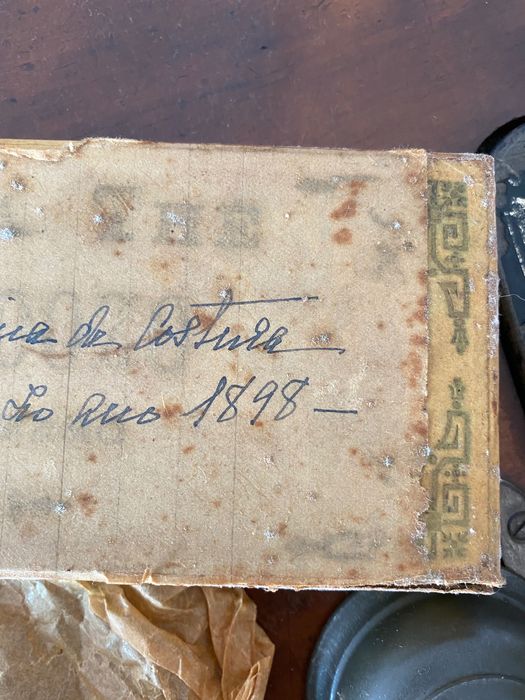 Máquina Singer de 1898 com todos os elementos originais