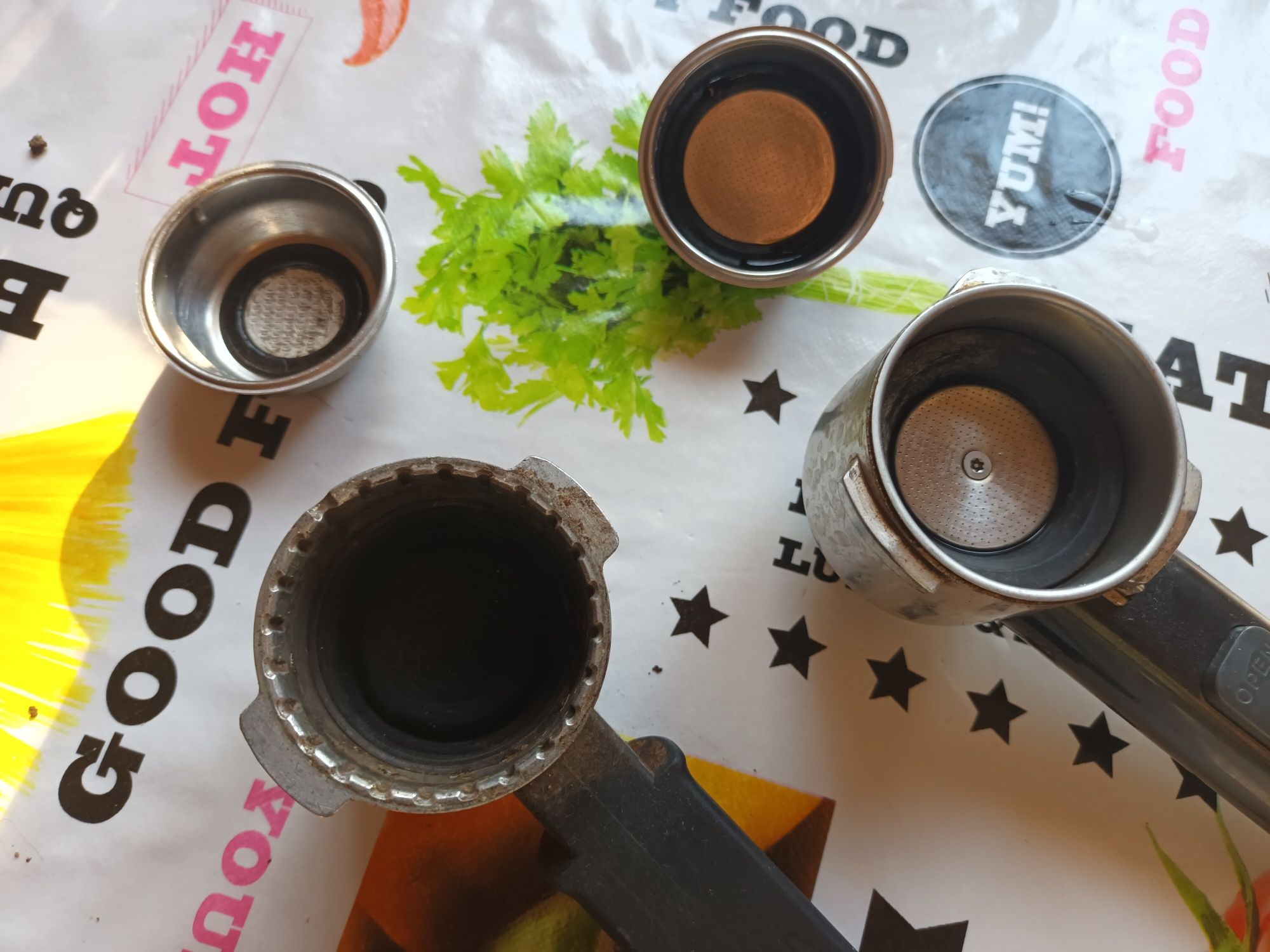 Manípulos maquina de café