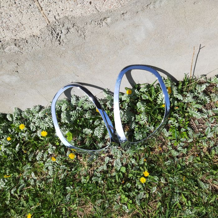 Chrom ramka reflektora lampy przód Mini Countryman F60 Prawa lewa org