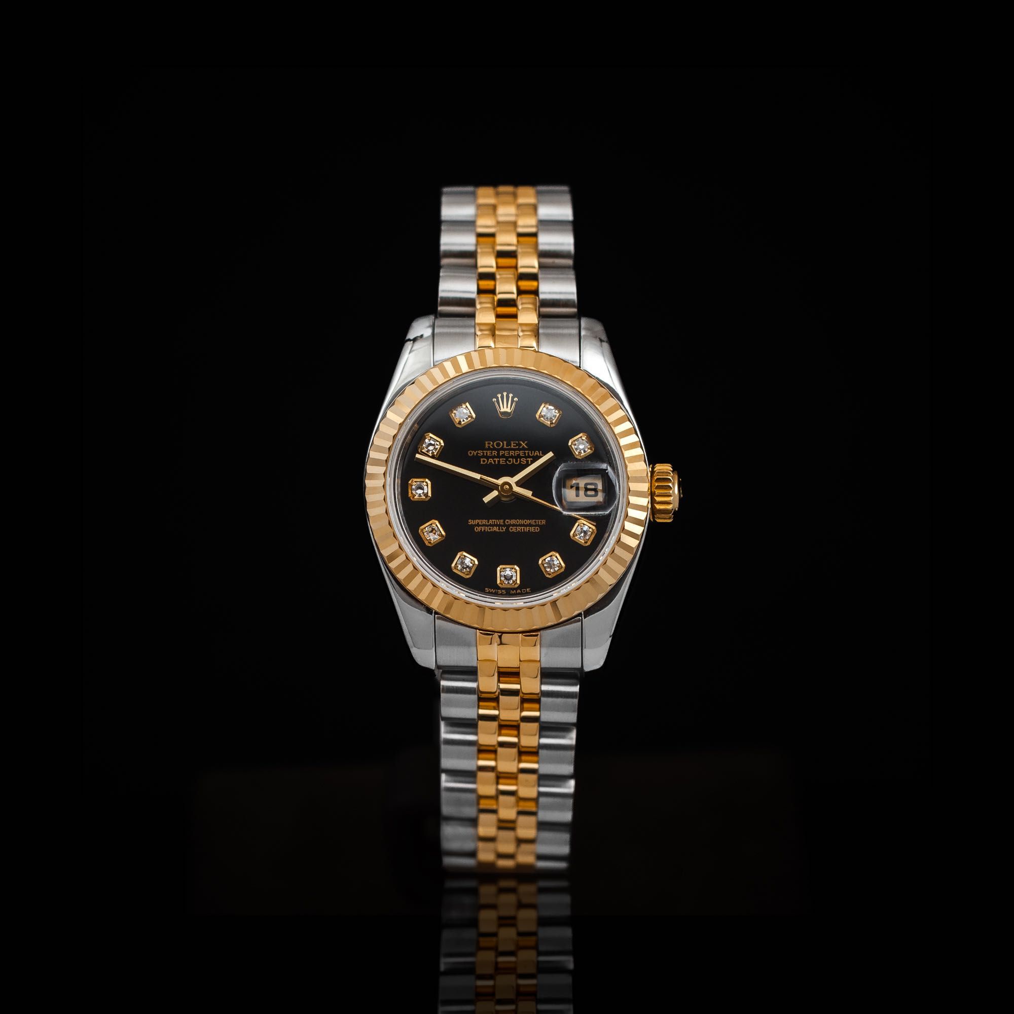 Rolex Lady Datejust 26 z diamentowymi indeksami
