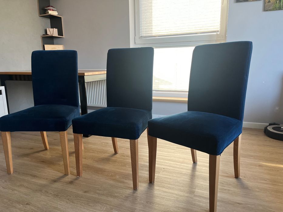 Krzesło Ikea bergmund granat