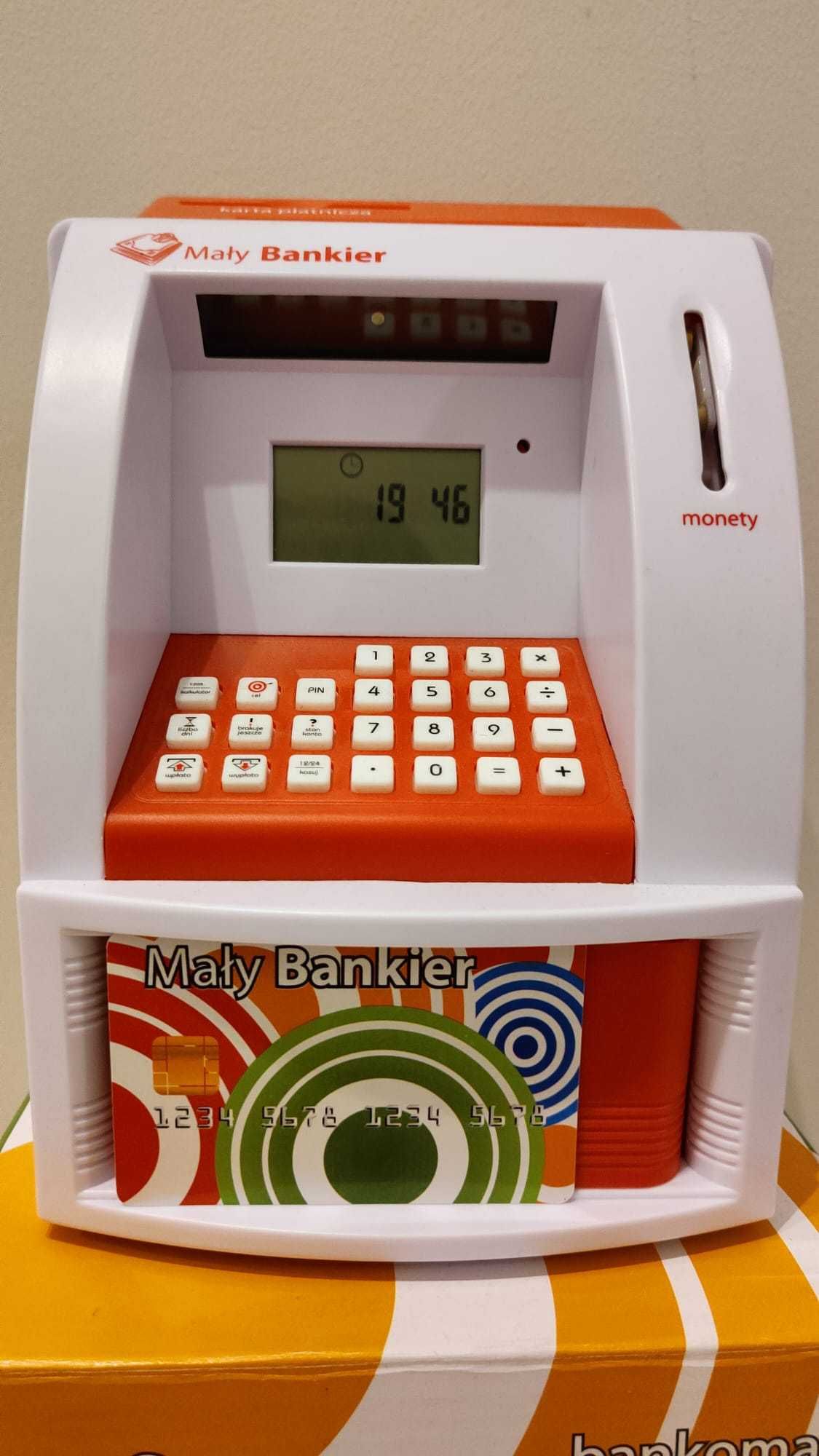 Bankomat, skarbonka - Mały Bankier, edukacyjna