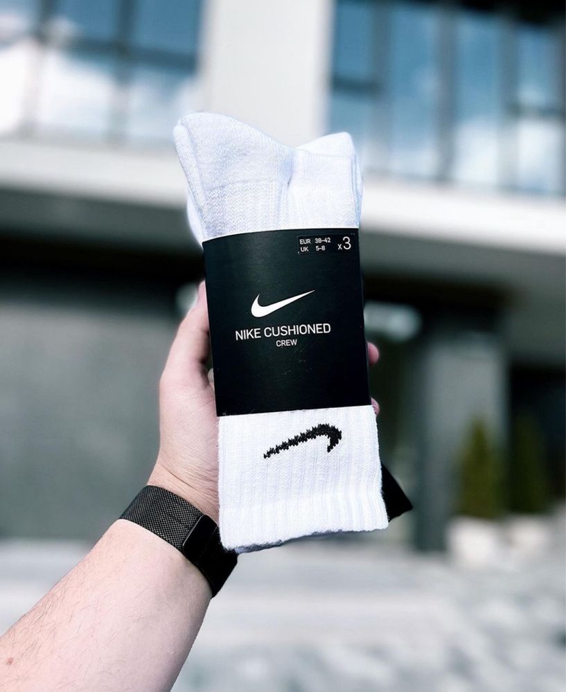 Шкарпетки Nike Everyday Cush Crew Socks SX4508-101 Оригинал Носки Найк