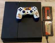 Konsola ps4 fat z softem 11.00 z grami.
