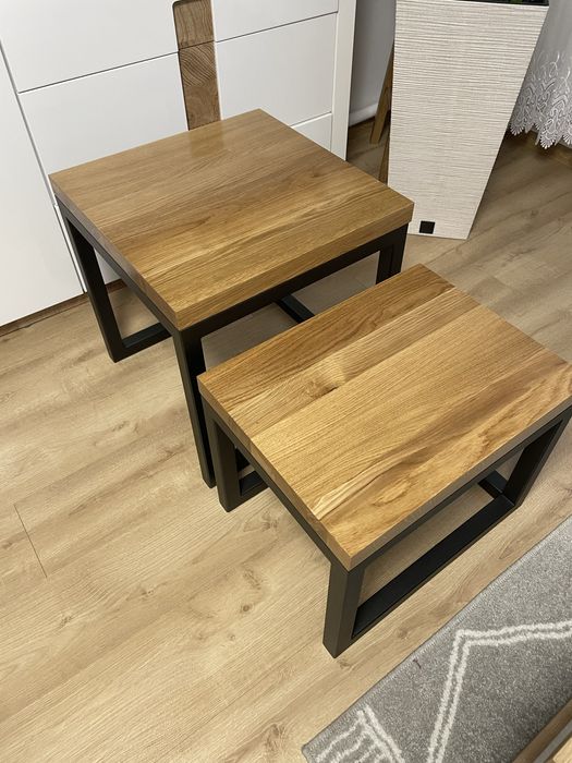 Stolik kawowy loft 2w1