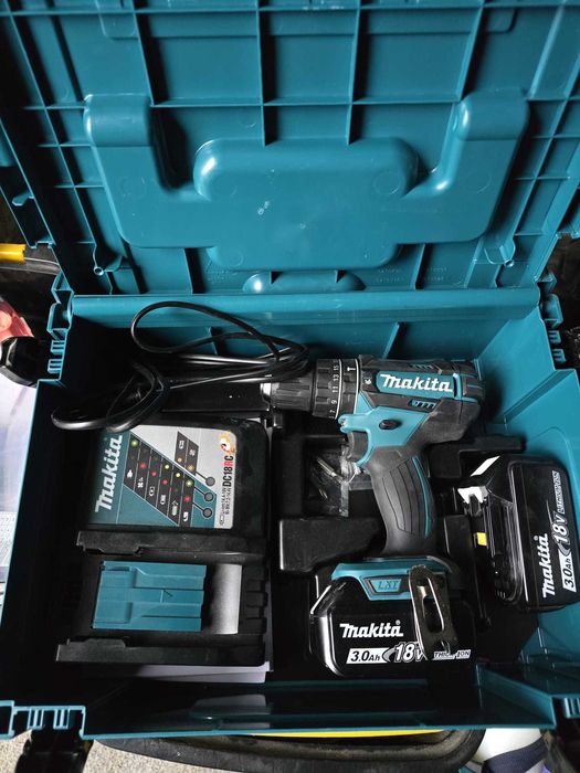 MAKITA DHP482 wkrętarka, udar, 2 aku. Nowa. Walizka