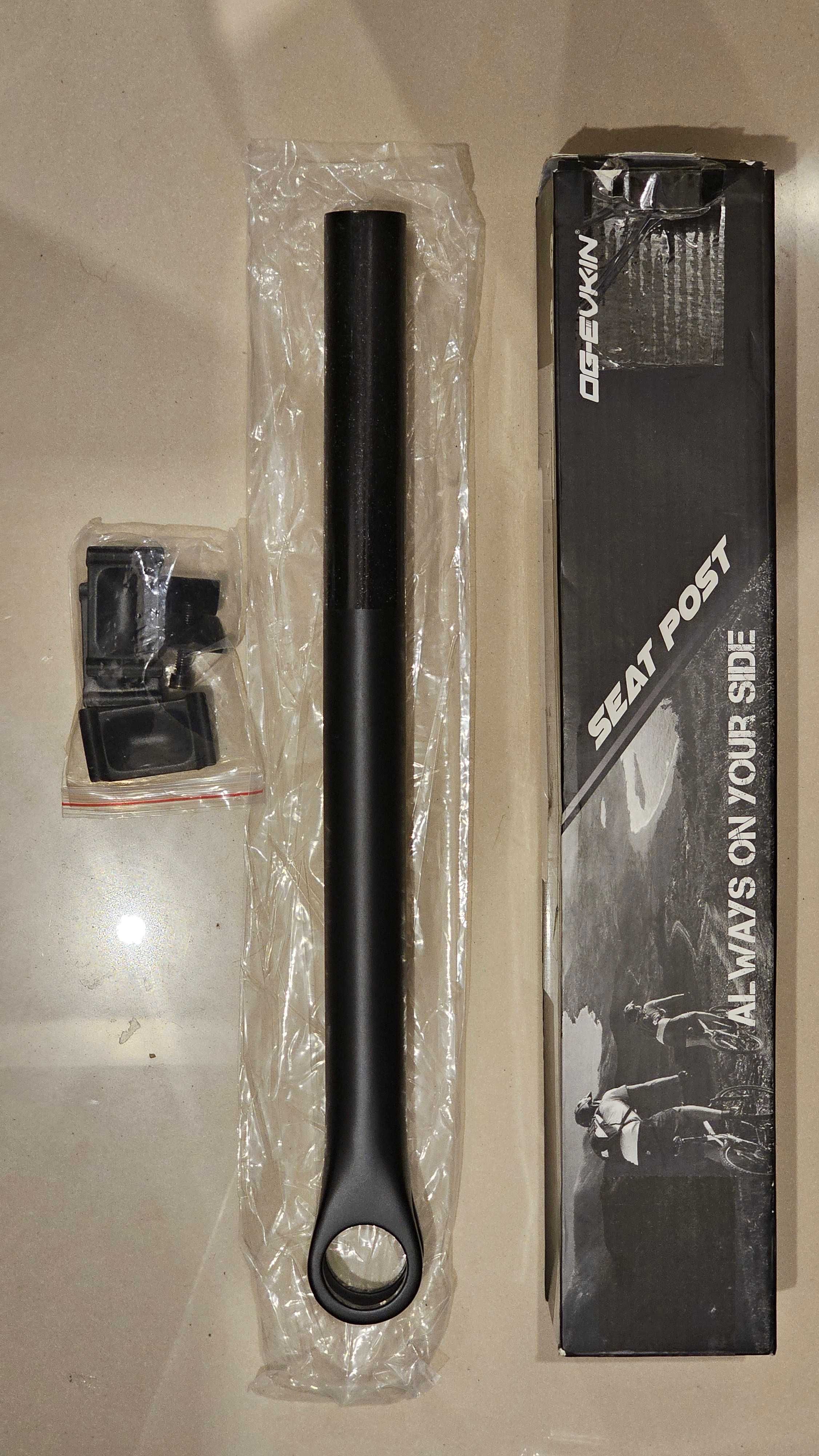 NOWA sztyca rowerowa carbonowa karbonowa 31.6mm 400mm długość