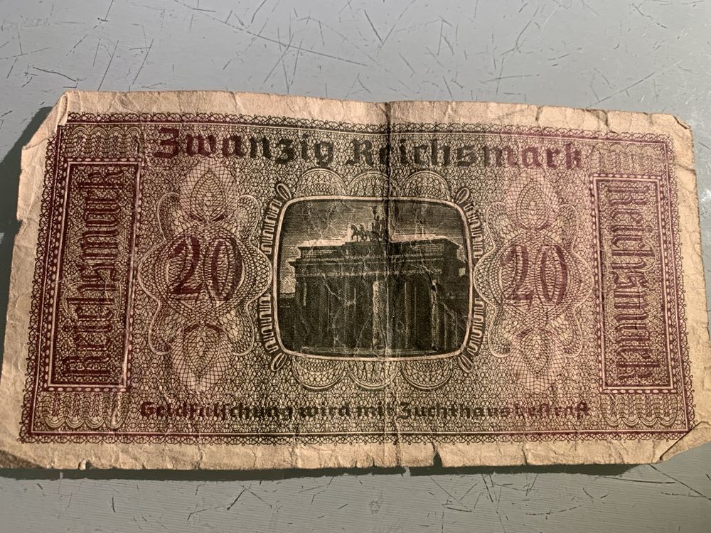 Купюра 20 Reichsmark (1938-1945)
