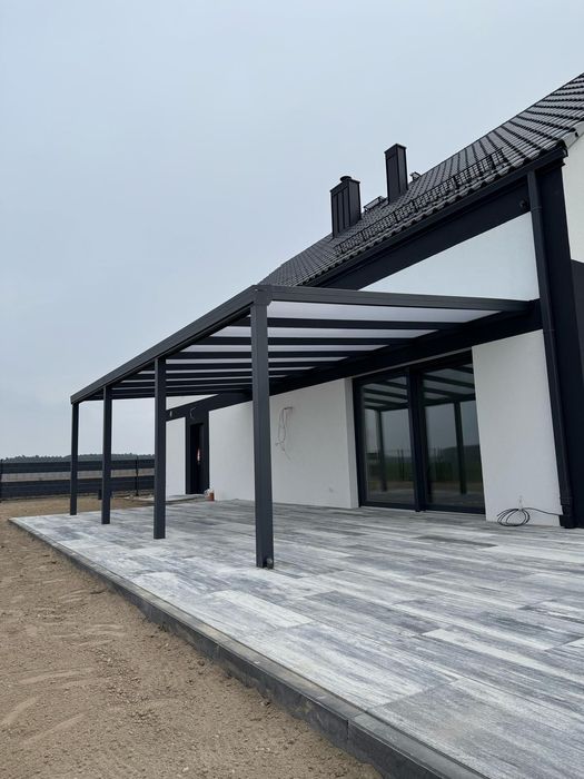 Zadaszenie Aluminiowe z Poliwęglanem 16mm 700x300 Taras , CarPort,7016
