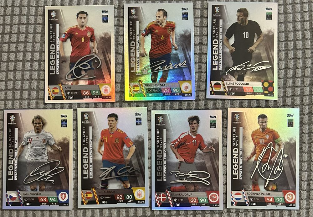 Cartas de coleção Match Attax LEGEND