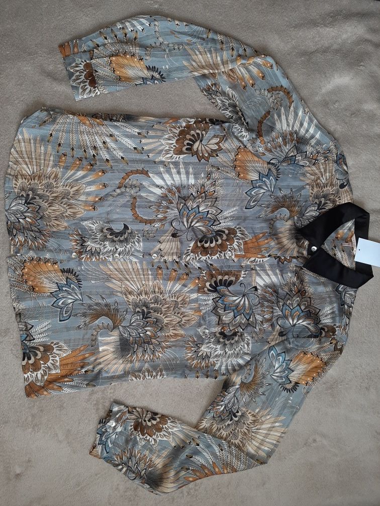 Блузка жін., рубашка, шифон, нова, XXL(44)