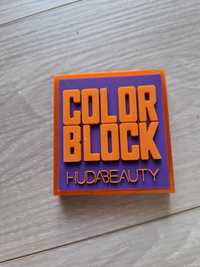 Huda beauty colour block Paleta cieni purple orange