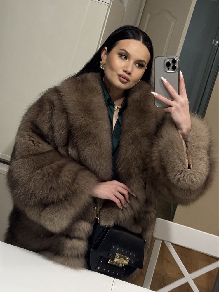 Шуба автоледі з песця