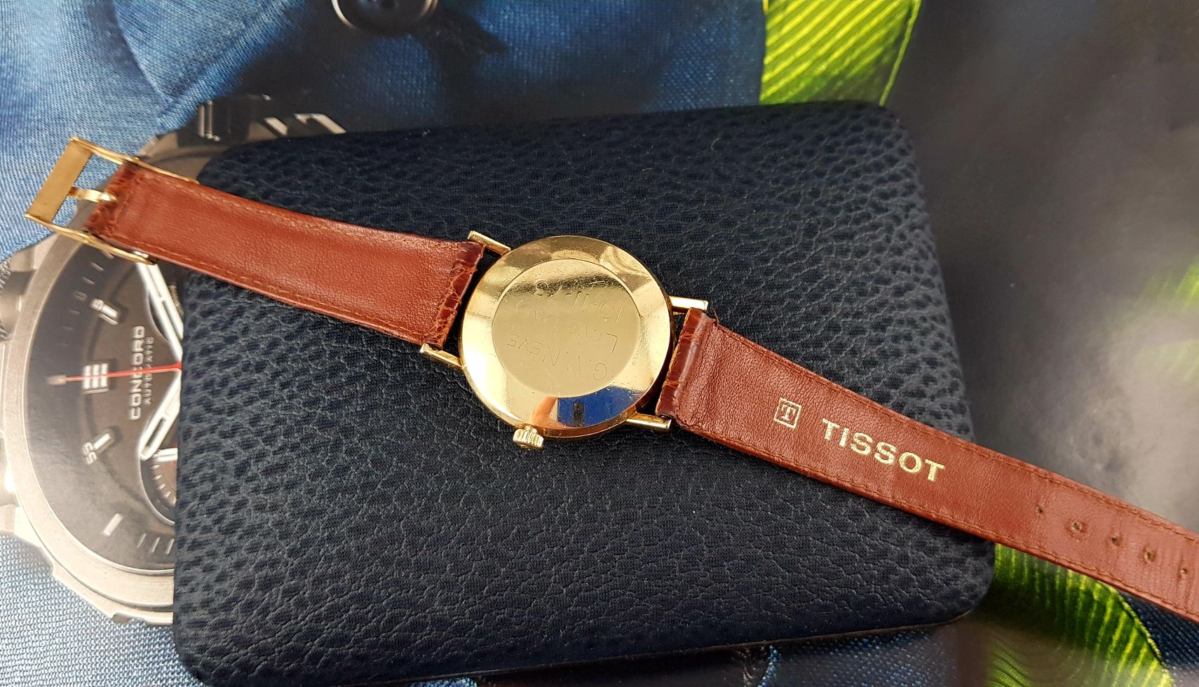 Zegarek meski złoty 14k TISSOT Lite złoto  VIntage lata 70te box