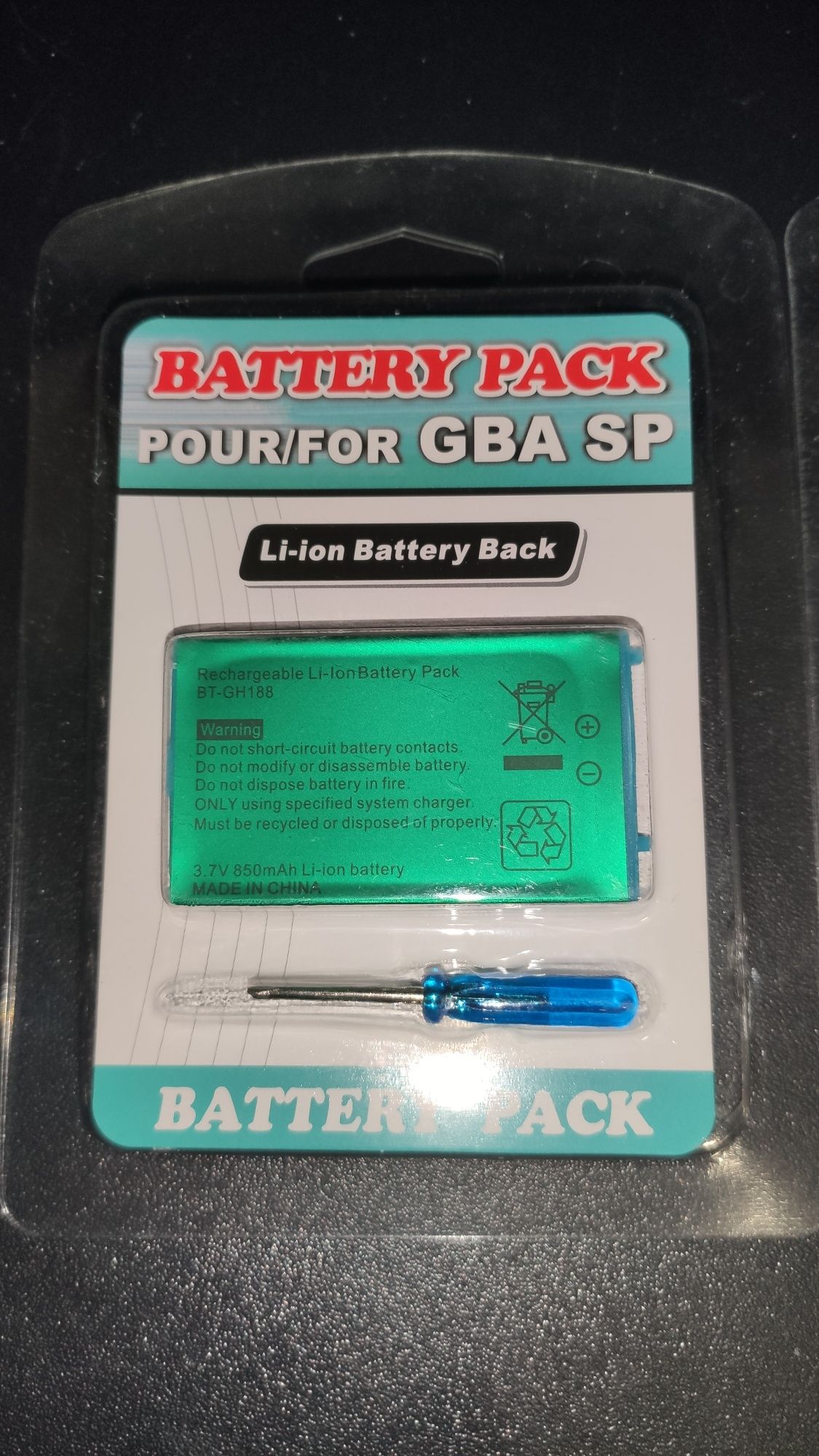 Baterias novas para Gameboy advance SP da Nintendo