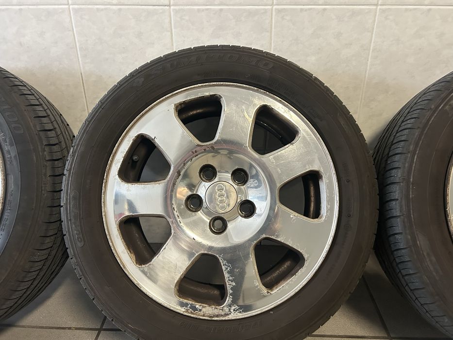 Jantes e pneus 15” 5x100 Audi