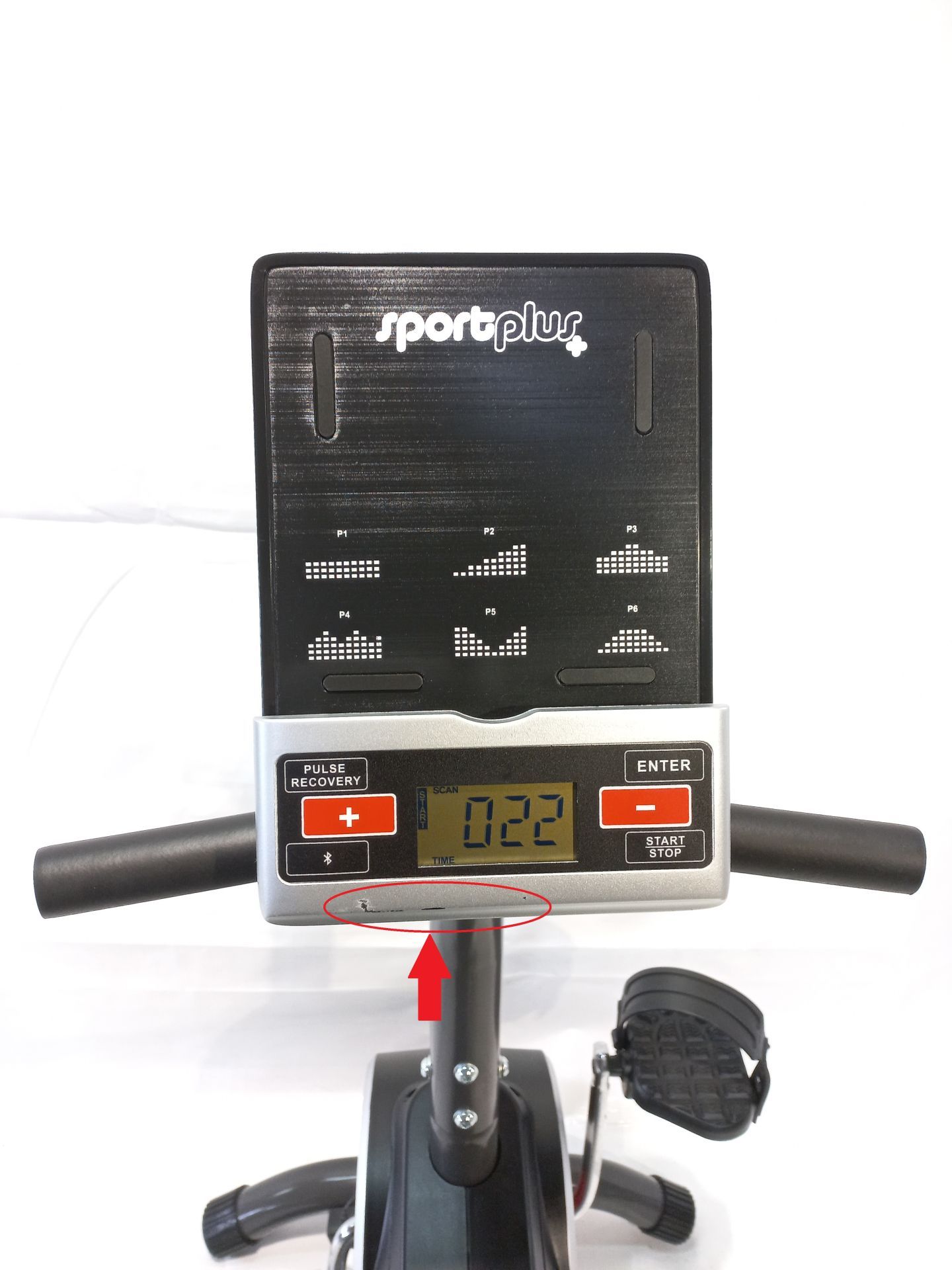 Rower treningowy poziomy SPORTPLUS 6 programów treningowych Do 110kg