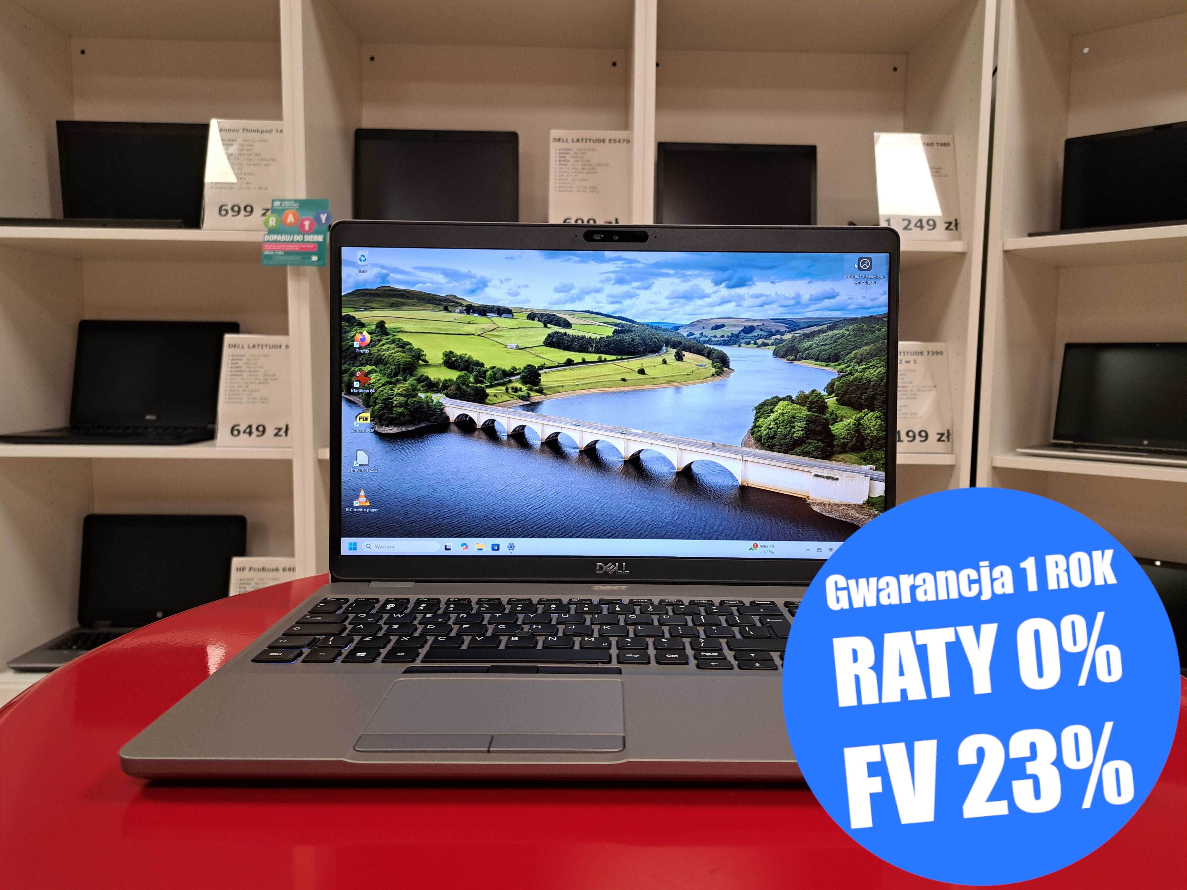 15" A-Klasa Dell Latitude 5510 i5-10gen 16GB 256SSD WIN11 HDMI Kamera