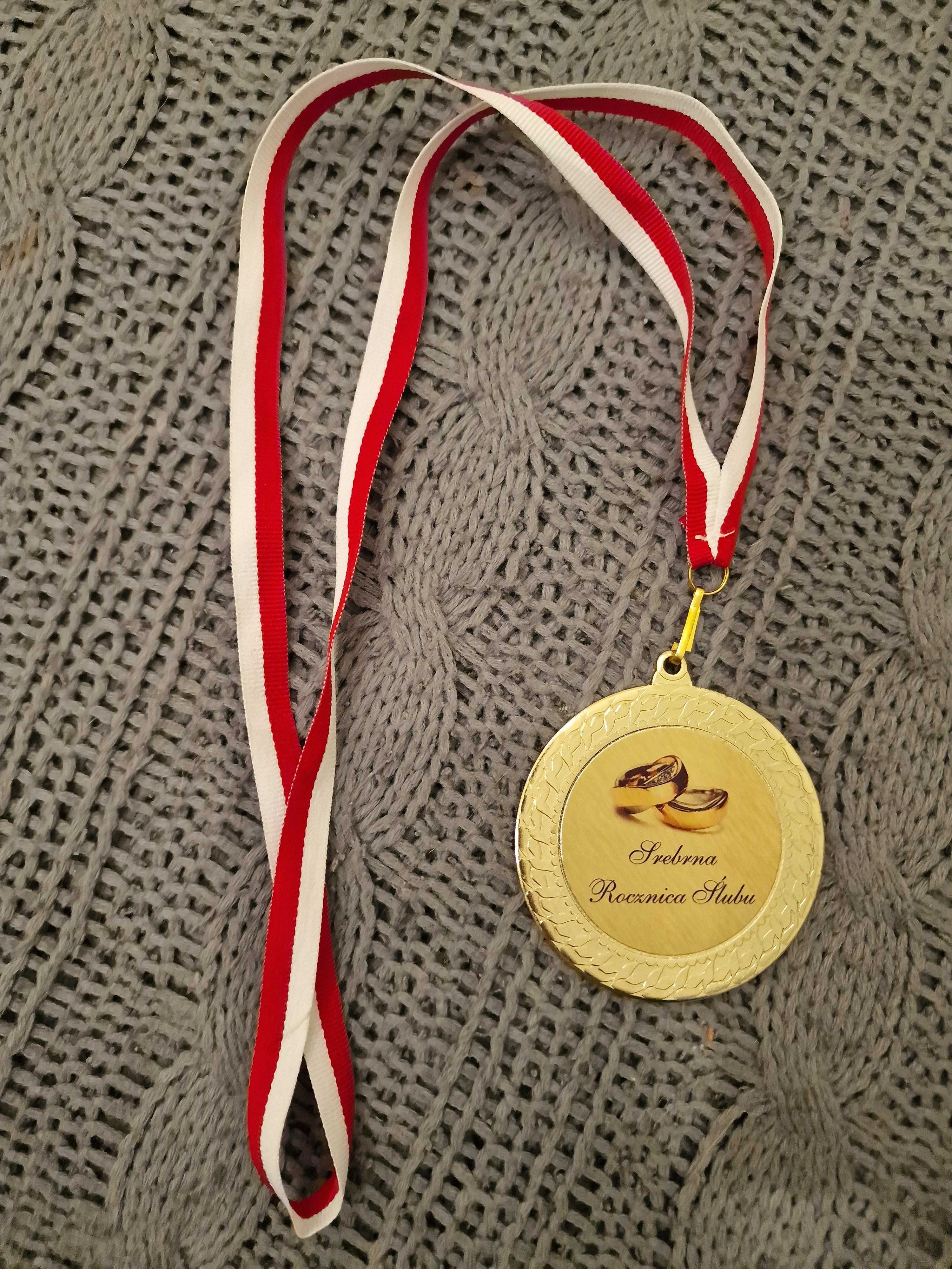 Medal srebrna rocznica ślubu