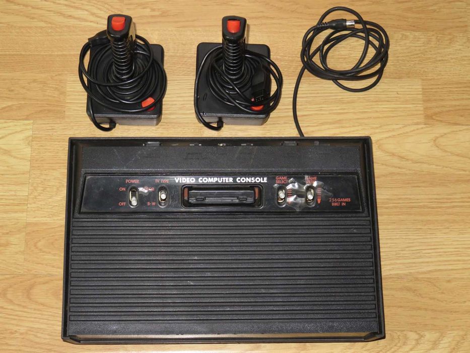 2x Atari = Atari 2600 Jr! com caixa | Atari 2600 sem caixa | Comandos