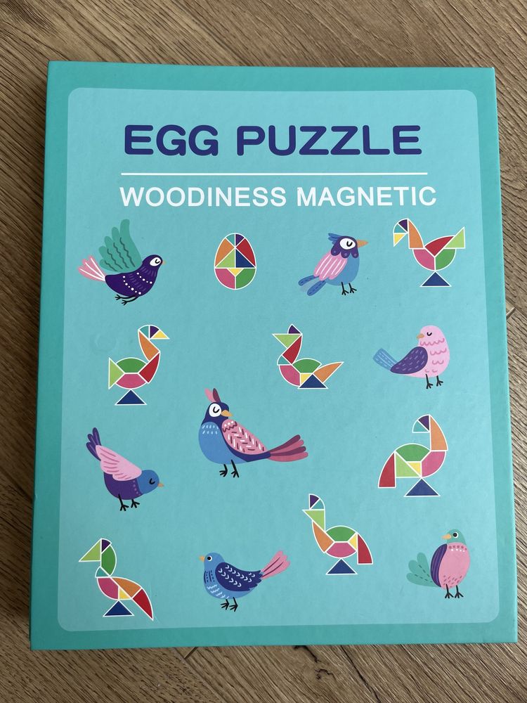 Танграм Puzzle egg розвиваюча гра деревʼяна