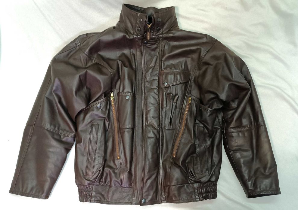 Куртка Classic Man Польша бомбер пилот натуральная кожа 54 размер