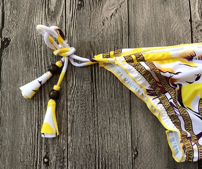 Biquini / Bikini padrão amarelo TAMANHO M NOVO