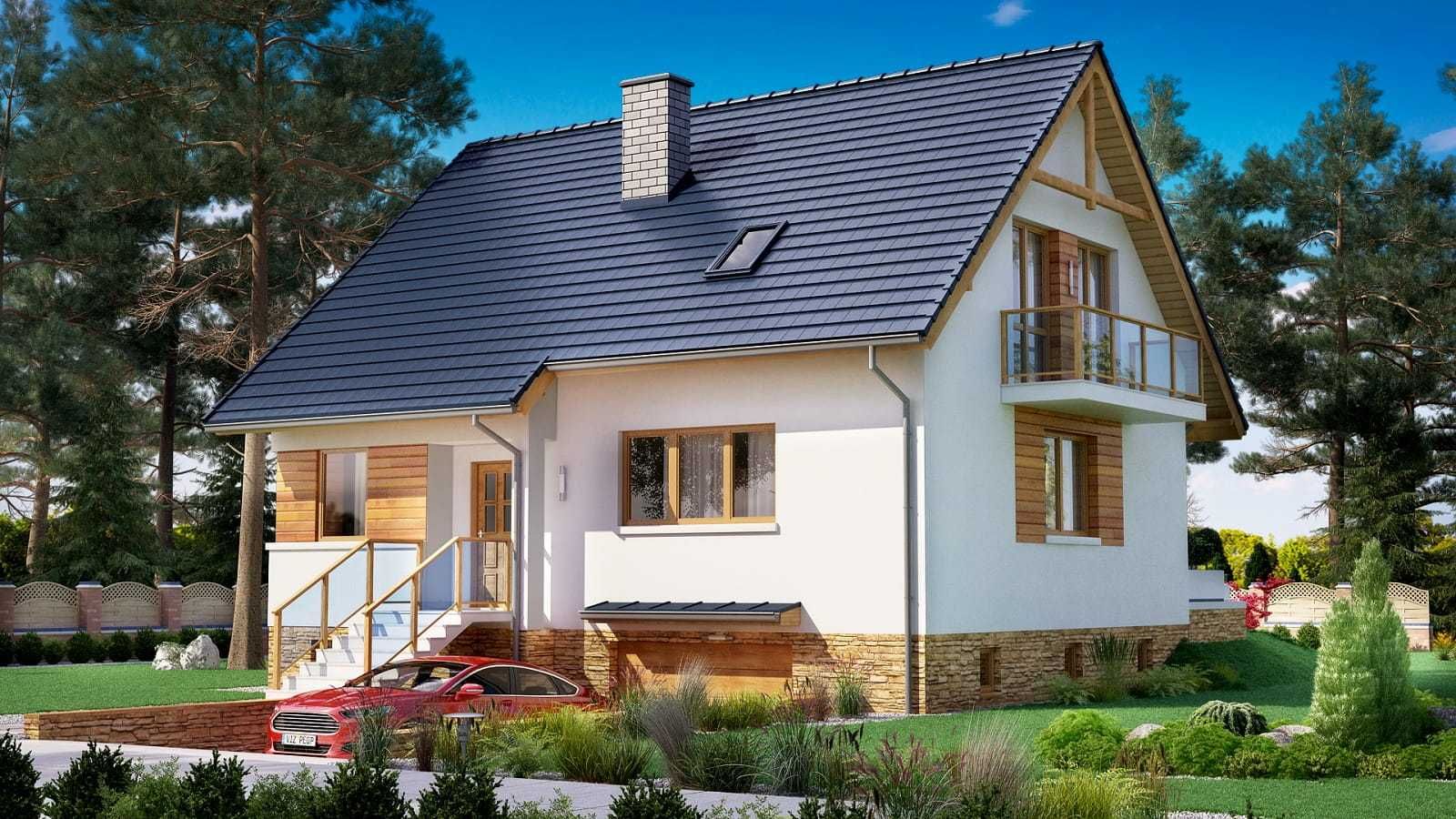 Projekt dom piwnica BW18 BW-18 BW 18 Gratis dodatki