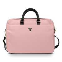 Guess Torba Gucb15Ntmllp 16" Różowy/Pink Nylon Triangle Logo