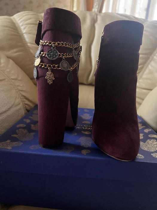 AQUAZZURA жіночі замшеві чобітки