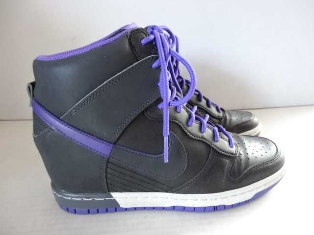 Buty NIKE DUNK SKY HI roz 38,5 SKÓRA Na koturnie Koturny Sportowe