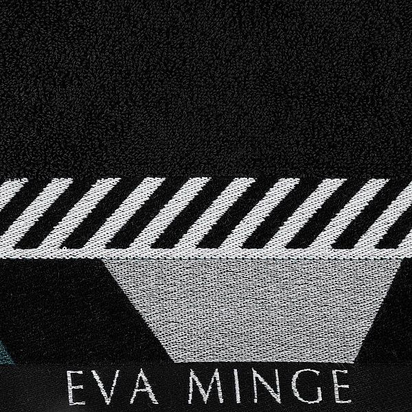 Ręcznik kąpielowy bawełniany Eva Minge Eva7/70x140 czarny