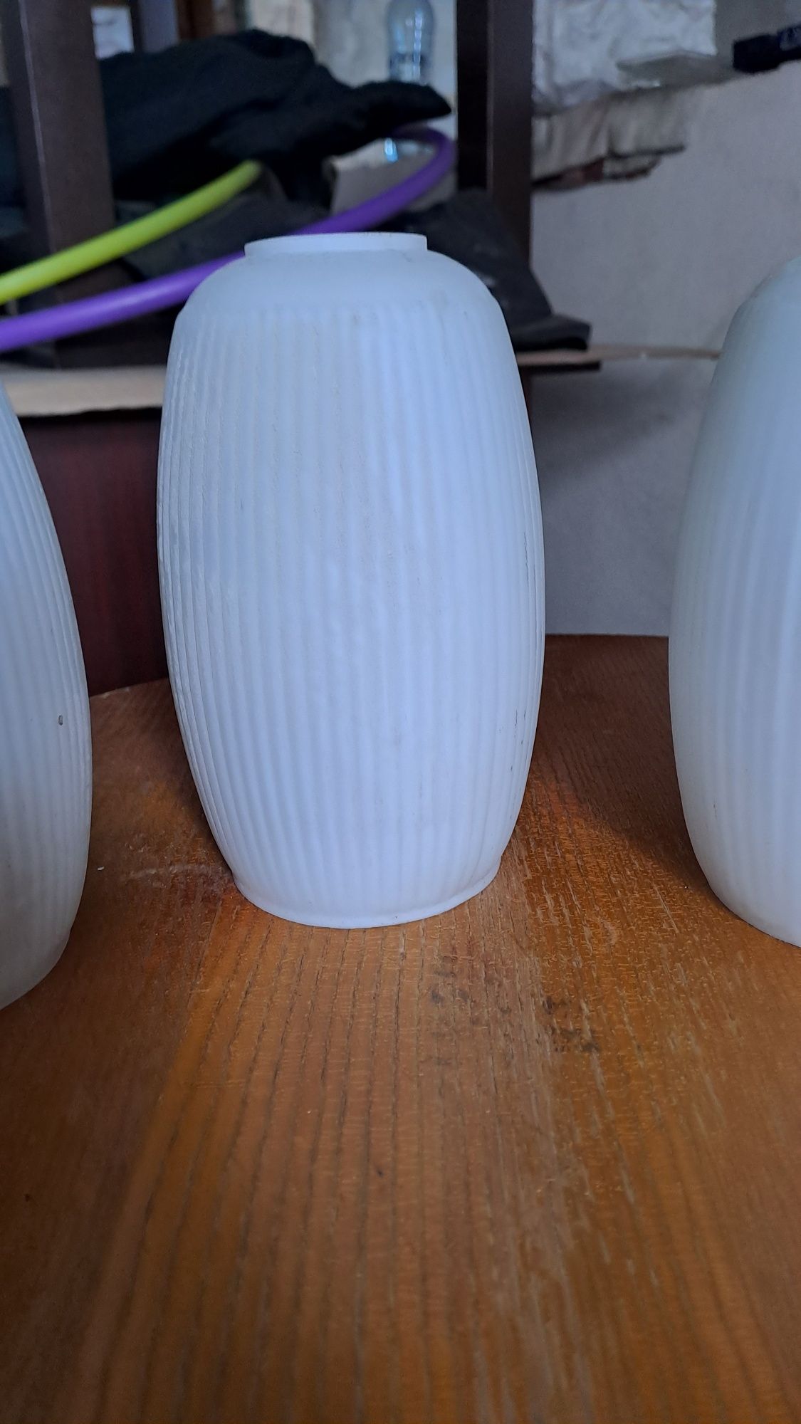 Szklane klosze do lampy retro