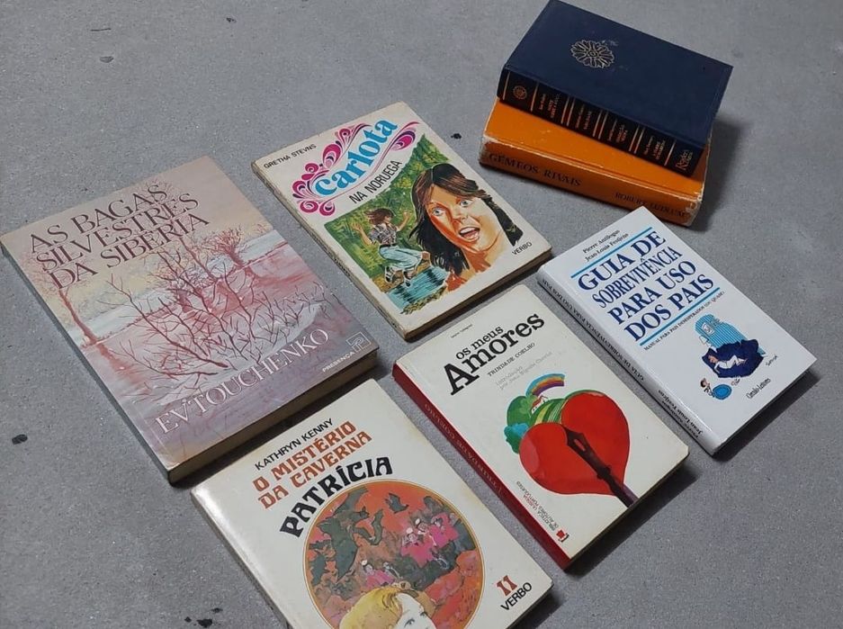 7 livros em bom estado