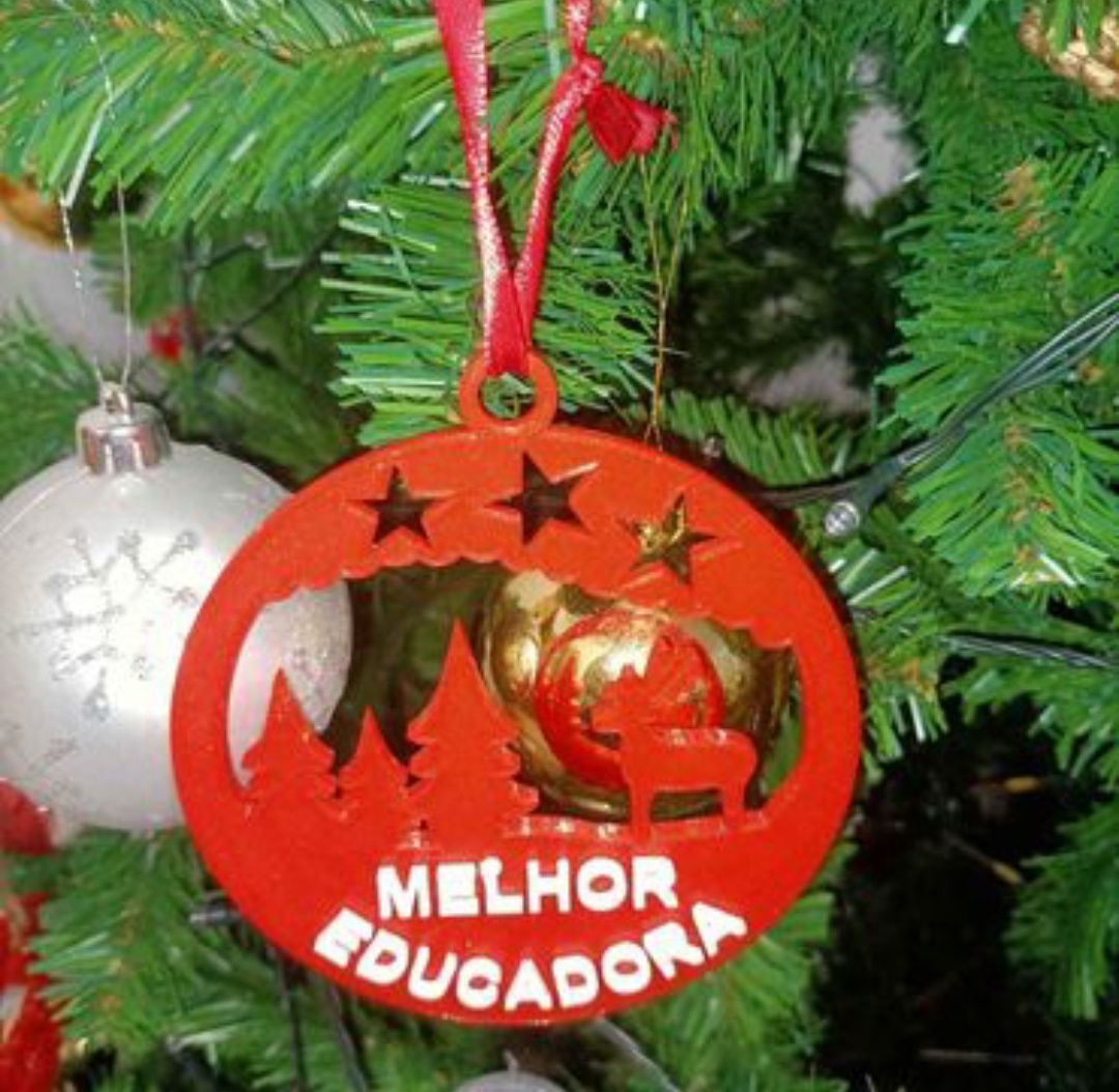 Bola de Natal para educadora