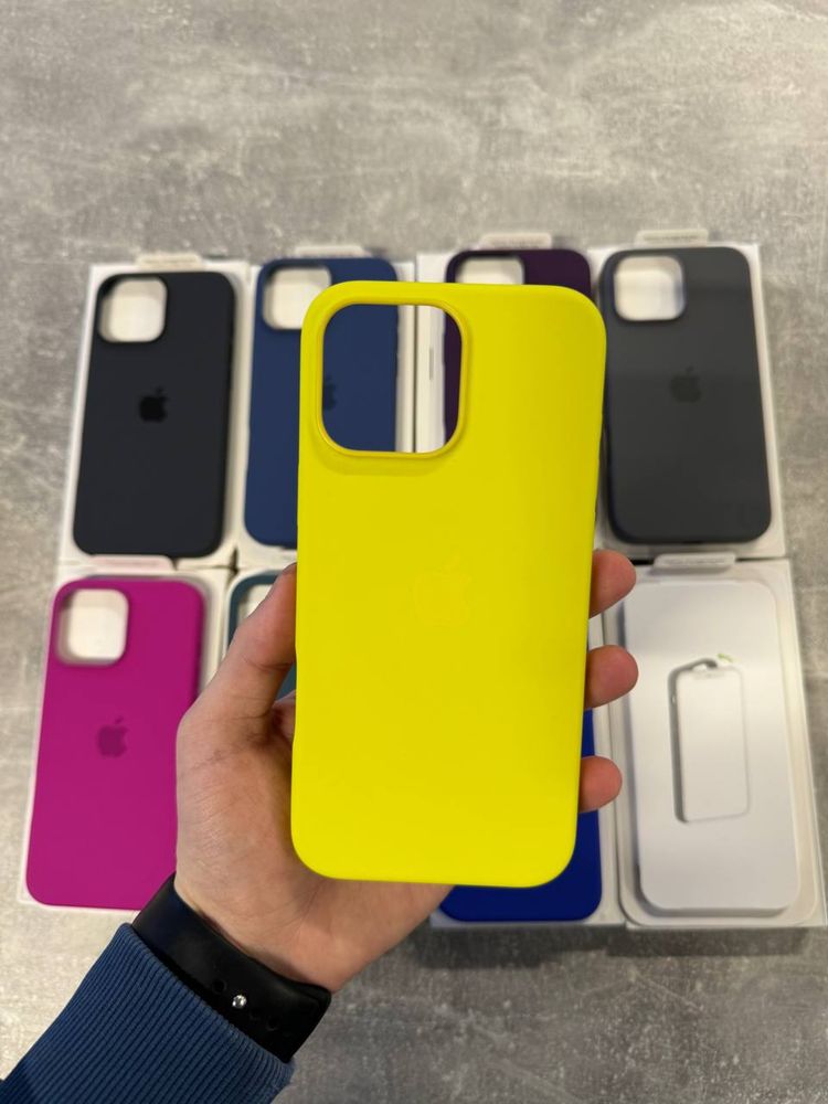 Чехол Silicone case MagSafe для Apple iPhone 16/16Pro/16 Pro Max