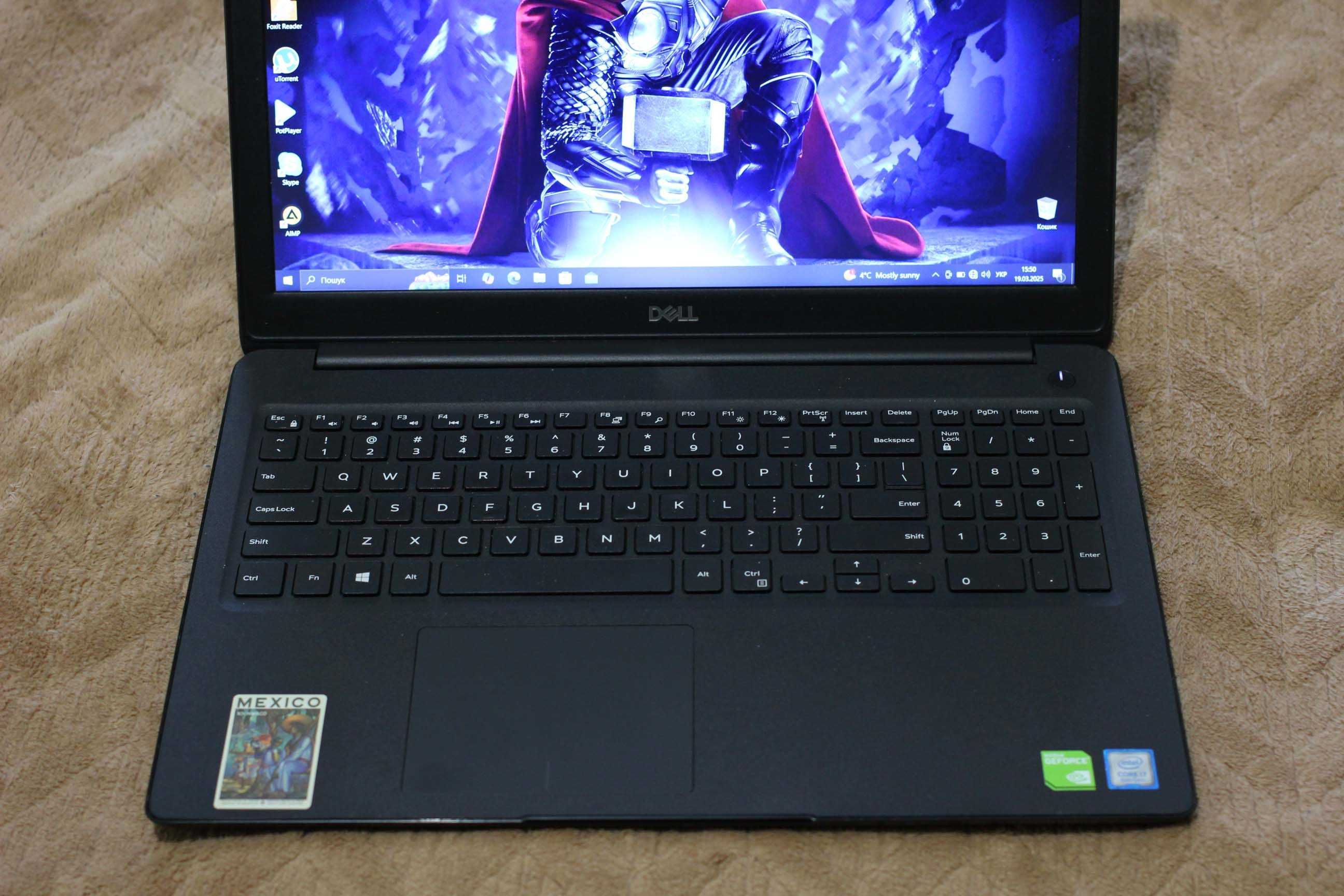 Ноутбук DELL3590/Core i7-8565/Nvidia MX130 2GB/16GB/SSD256/АКБ4ч/15FHD