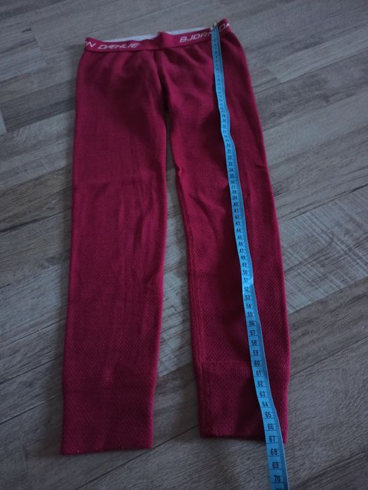 Legginsy termoaktywne Bjorn Daehlie 51% wełna merino, rozmiar 8 lat,