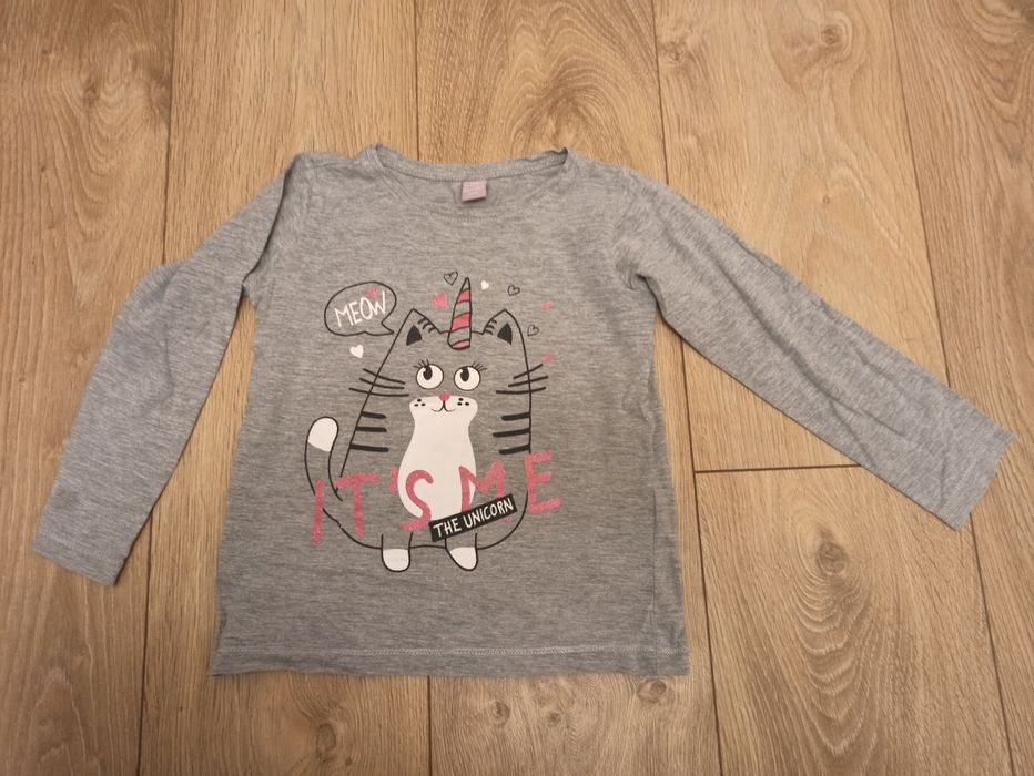 Bluzka jednorożec kot szarą 104
