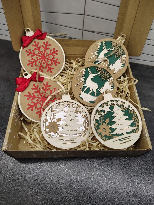 Zawieszki na choinkę Zestaw prezentowy