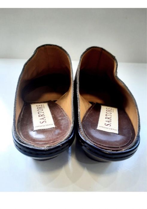 Мюли из кожи крокодила р.37