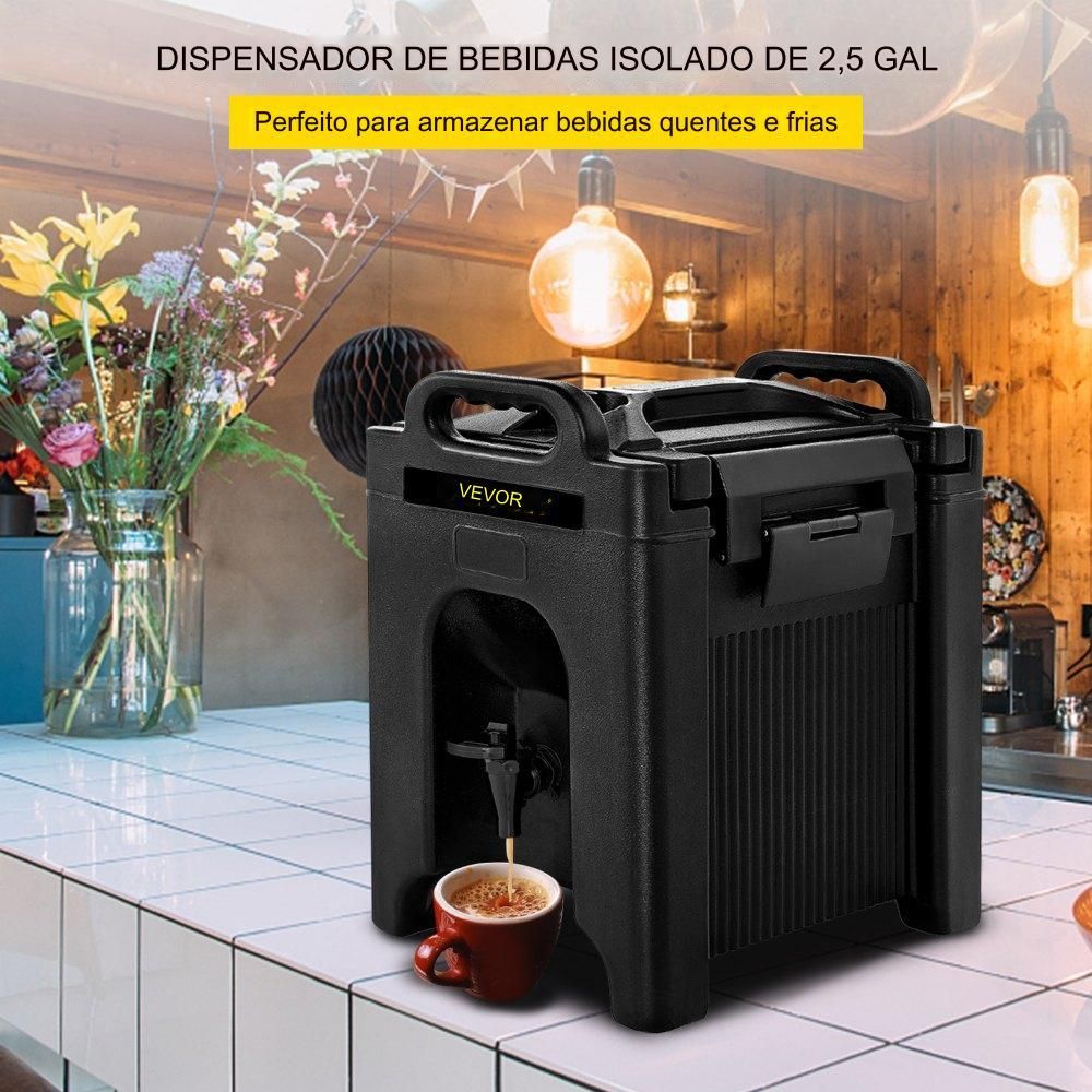 Dispensador de Bebidas Quentes e Frias 9.5L