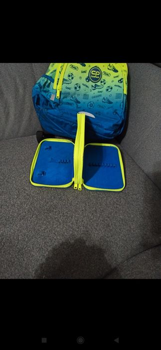 Zestaw CoolPack wzór Football 2T plecak i piórnik.