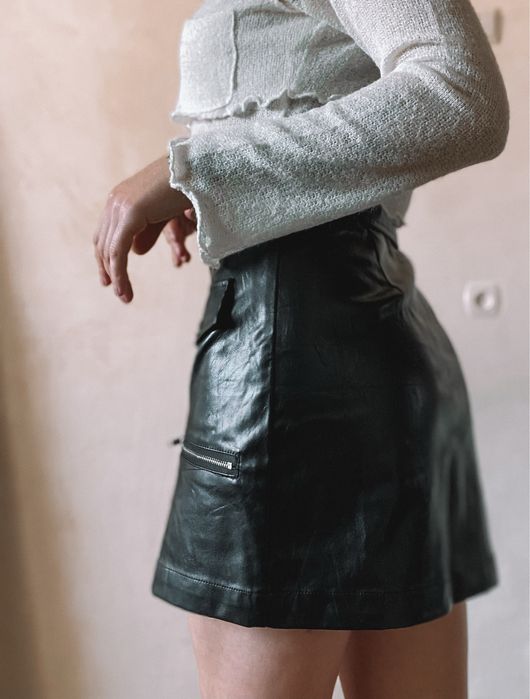 Міні спідниця з екошкіри
