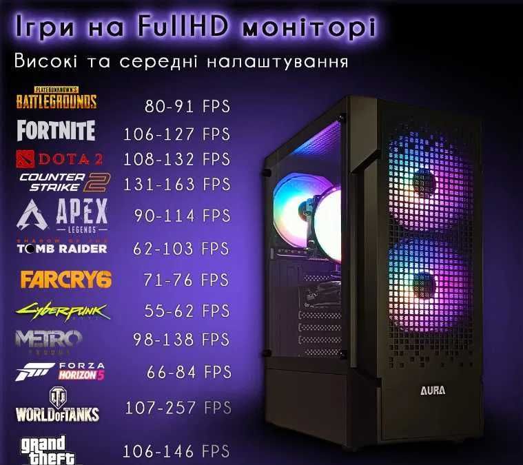 Компьютер SSD 1Tb, RX 580 8 GB Sapphire, Intel 8 Ядер ОЗУ 32 Gb Днепр