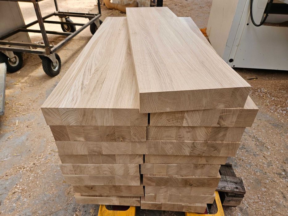 Stopnie dębowe lite grube 6cm, stopnice schodowe Dąb lity schody