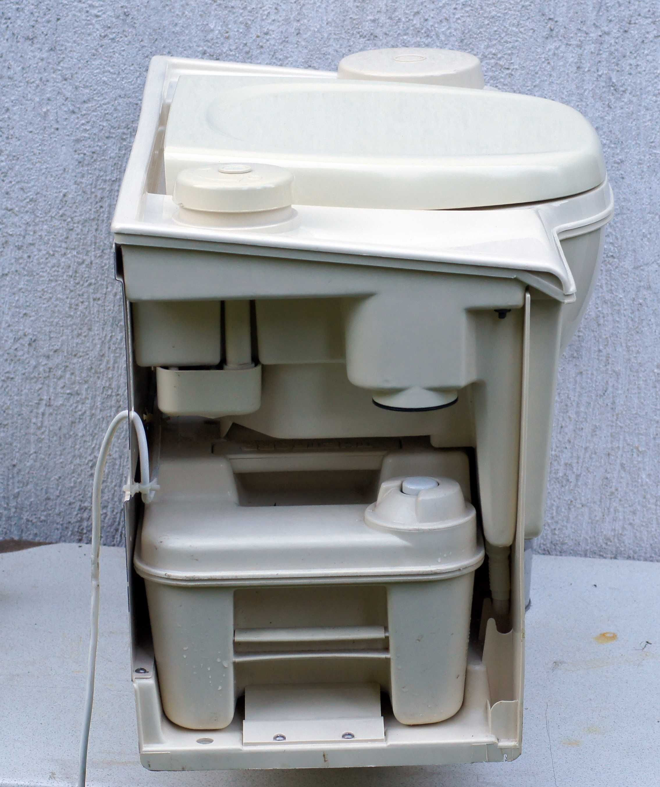 Toaleta kasetowa do zabudowy Thetford Cassete Porta Potti C2 Lewa