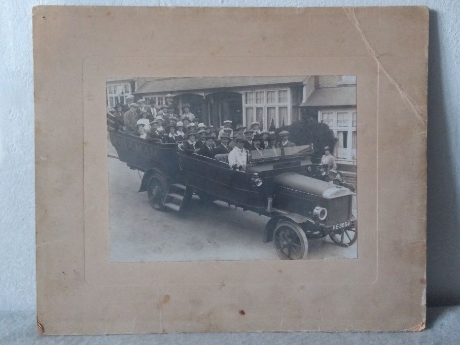 samochód PULLMAN CHARABANC fotografia 1924 rok LEYLAND Dover Express