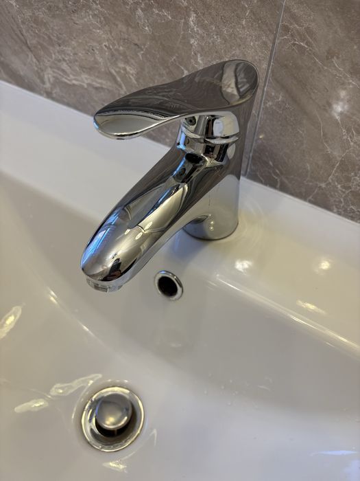 Szafka wisząca z 2 szufladami i umywalka 88x48x62cm kolor biały 80-90